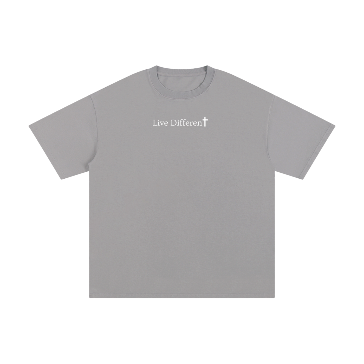 “Live Different” Pure Cotton T-Shirt