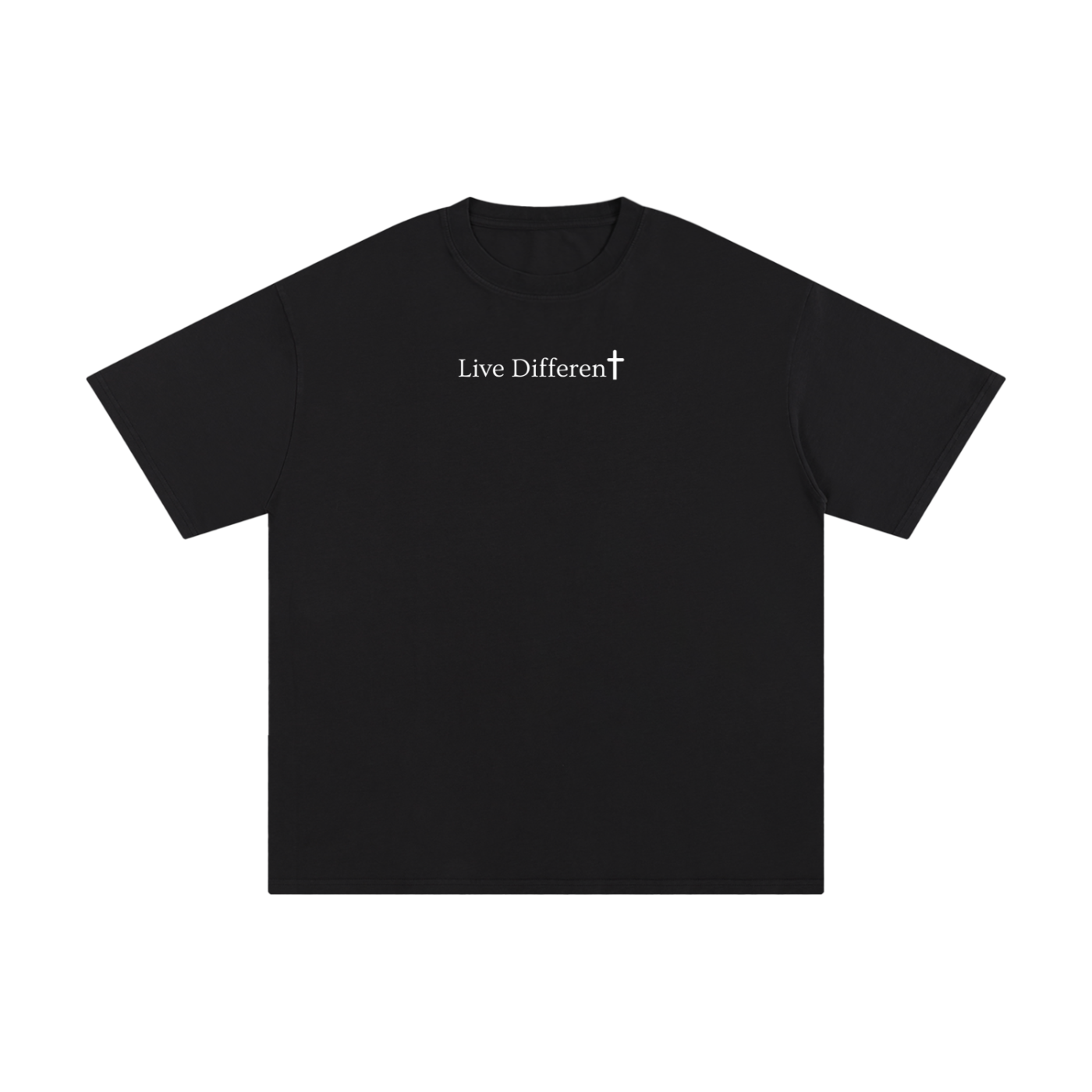“Live Different” Pure Cotton T-Shirt