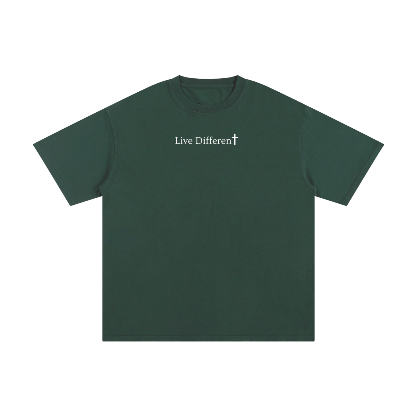 “Live Different” Pure Cotton T-Shirt