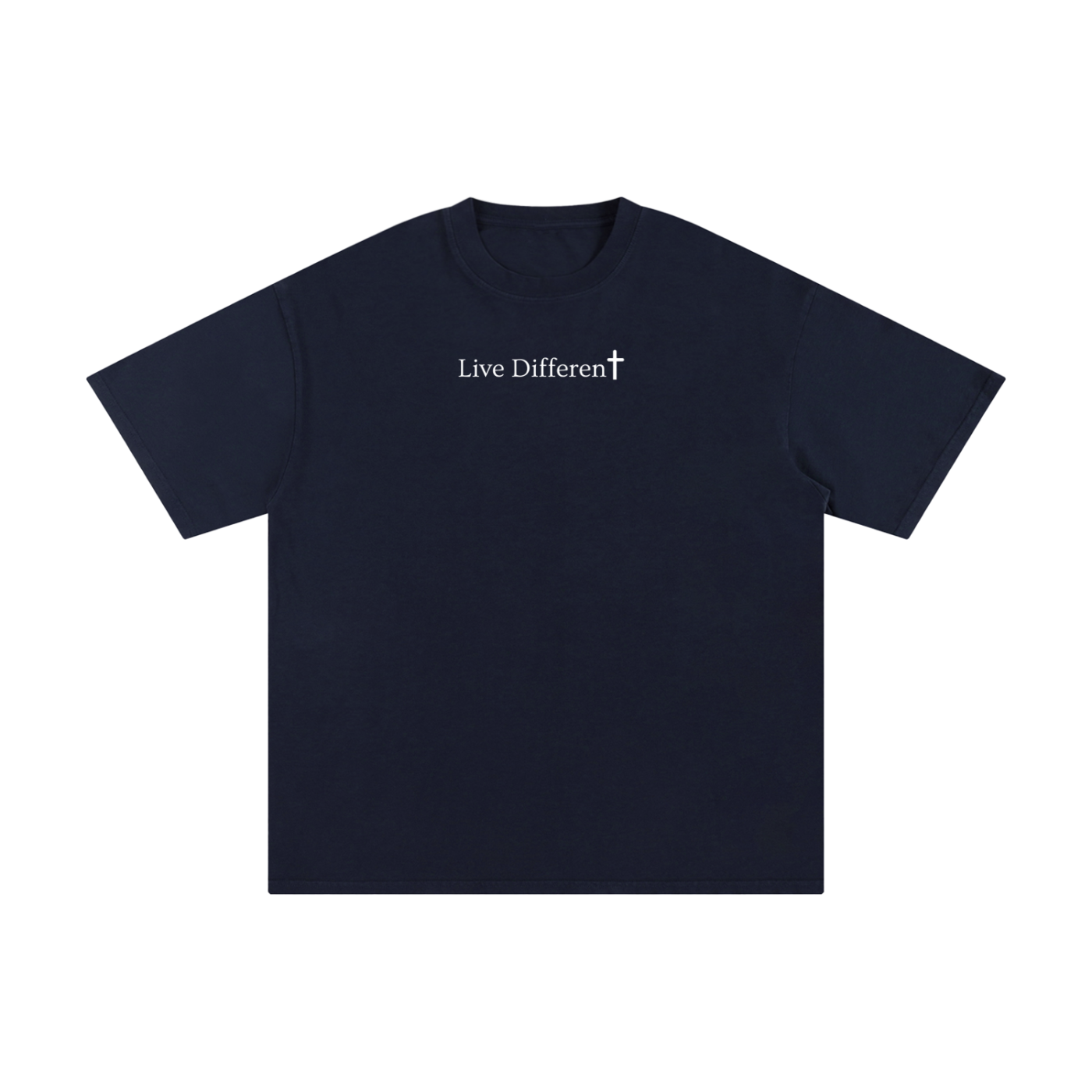 “Live Different” Pure Cotton T-Shirt